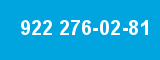 922 276-02-81